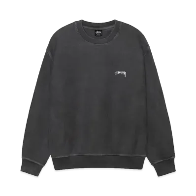 Stussy Smooth Stock Crew Pigment Dyed "Black"