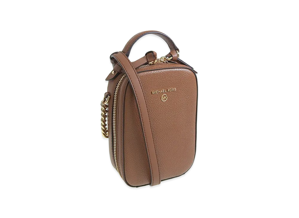 MICHAEL KORS Women's Jet Set Charm SM NS TH Phone Xbody "Brown"