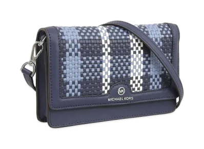 MICHAEL KORS Women's Jet Set Charm SM Phone Crossbody "Navy"