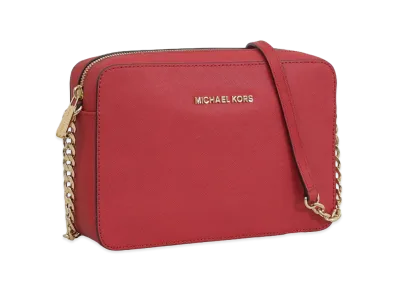 MICHAEL KORS Women's Jet Set Travel LG EW Crossbody "Red"