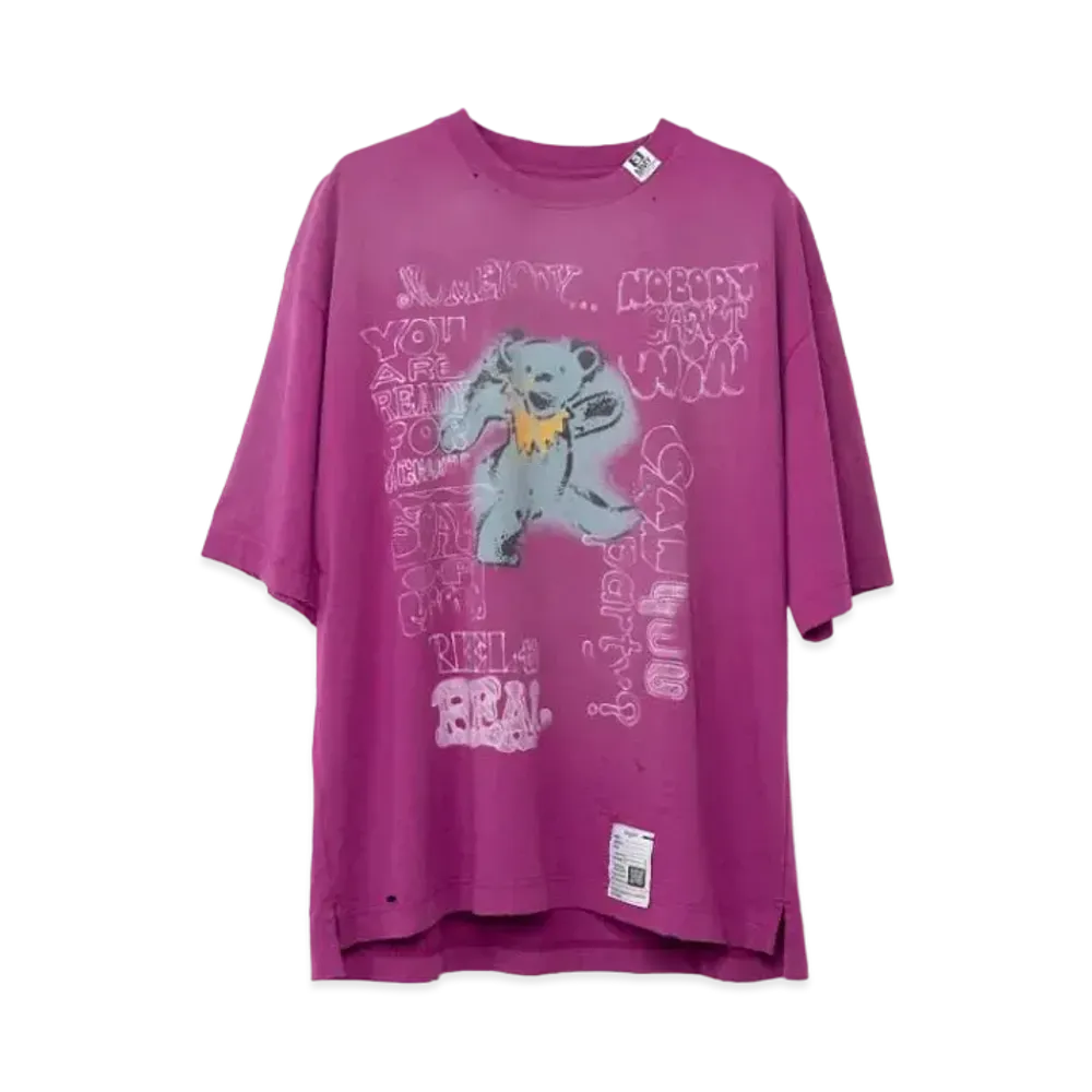 Maison MIHARA YASUHIRO Distressed T-shirt "Purple"