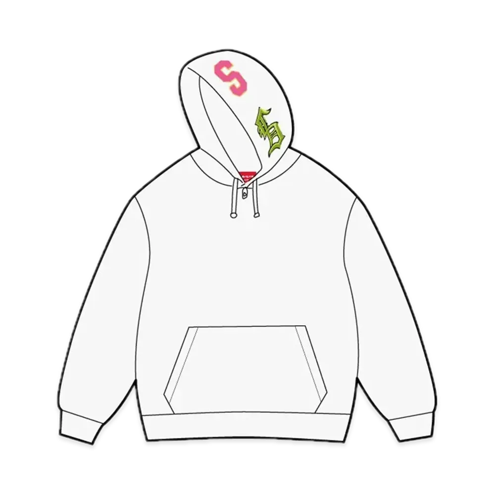 Supreme Multi S Logo Hooded Sweatshirt "White"