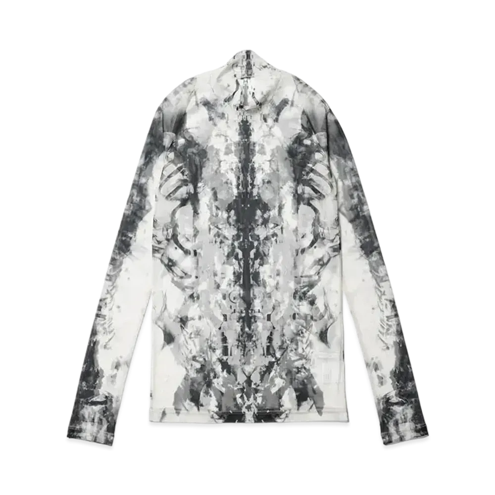 JULIUS Husk Mesh Lon Sleeve Top "Off White"