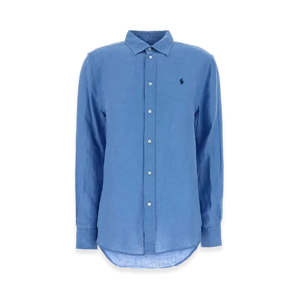 Ralph Lauren Women's Linen Shirt "Light Blue"