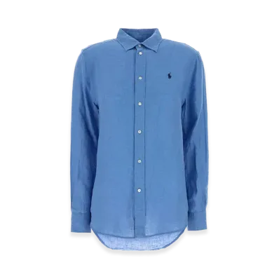 Ralph Lauren Women's Linen Shirt "Light Blue"