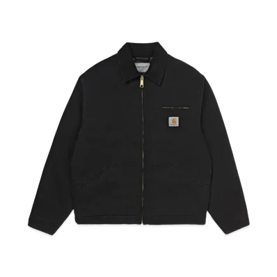 Carhartt Wip Og Detroit Jacket "Black/Black(Aged Canvas)"