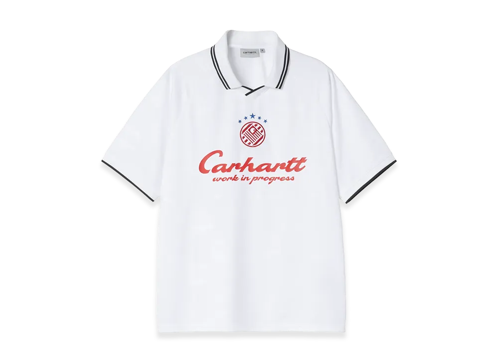 Carhartt WIP S/S Terrace Football T-Shirt "Heart Train Jacquard/White"