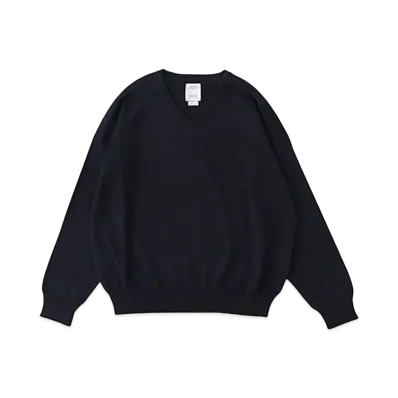 visvim AMPLUS V-NECK KNIT L/S "Navy"