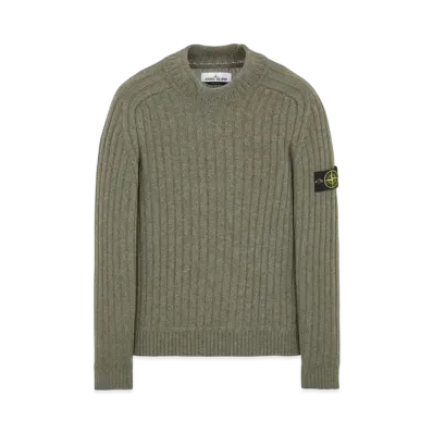 Stone Island 537B6 GEELONG WOOL "Sage Green"