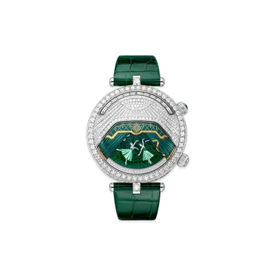 Van Cleef & Arpels Lady Arpels Ballerine Musicale Emerald watch "18K White gold/Emerald/Diamond"