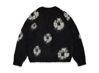 DENIM TEARS Cotton Wreath Mohair Cardigan "Black"