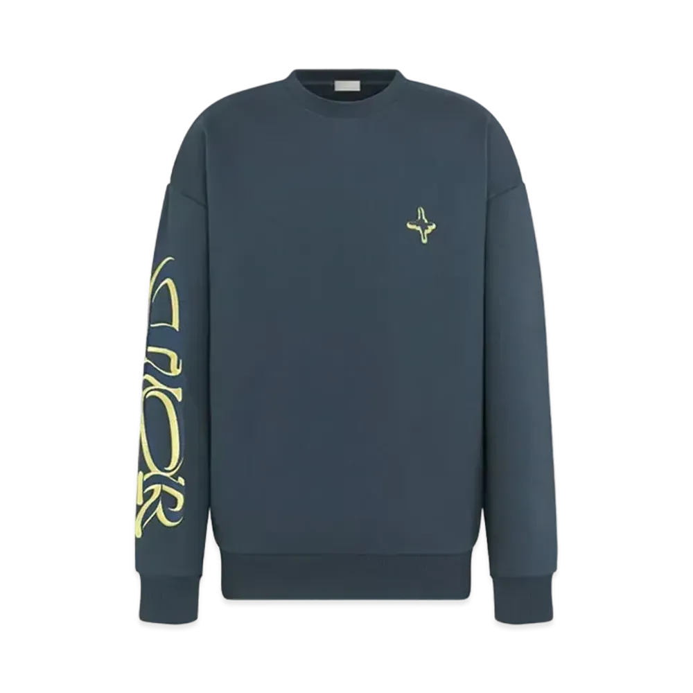 Dior x LEWIS HAMILTON Sweatshirt Cotton Fleece "Navy Blue"