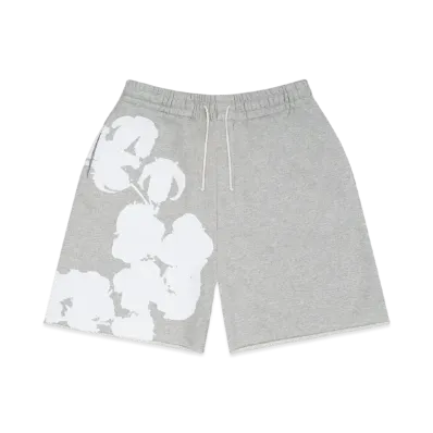 DENIM TEARS Biggie Cotton Wreath Sweat Shorts "Grey"