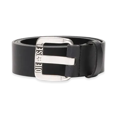 Diesel B-Star Ii Leather Belt "Black"