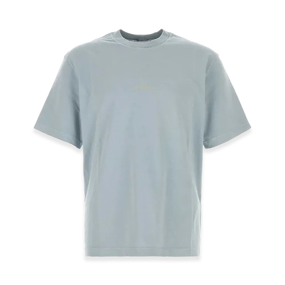 Stone Island Cotton T-Shirt "Light Blue/Powder Blue"