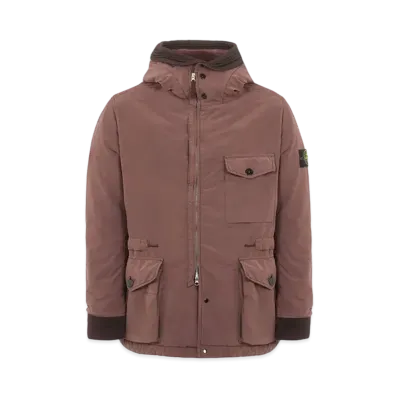 Stone Island 41131 DAVID LIGHT-TC CON MICROPILE "Mahogany Brown"