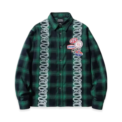 HYSTERIC GLAMOUR x Genzai Snake Shirt "Green"