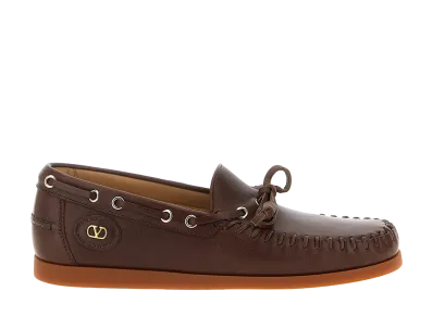 Valentino Garavani palm Avenue Boat Shoe "Brown"