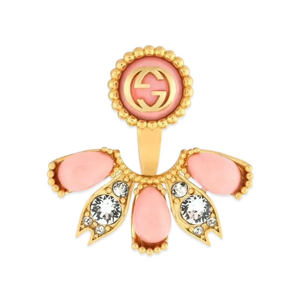 GUCCI Interlocking G Single Earrings "Gold"