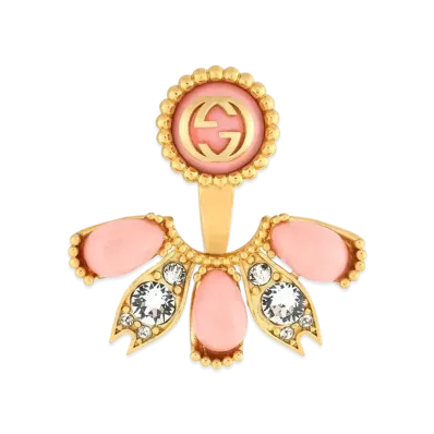 GUCCI Interlocking G Single Earrings "Gold"
