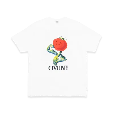 Civilist Tomato Tee "White"