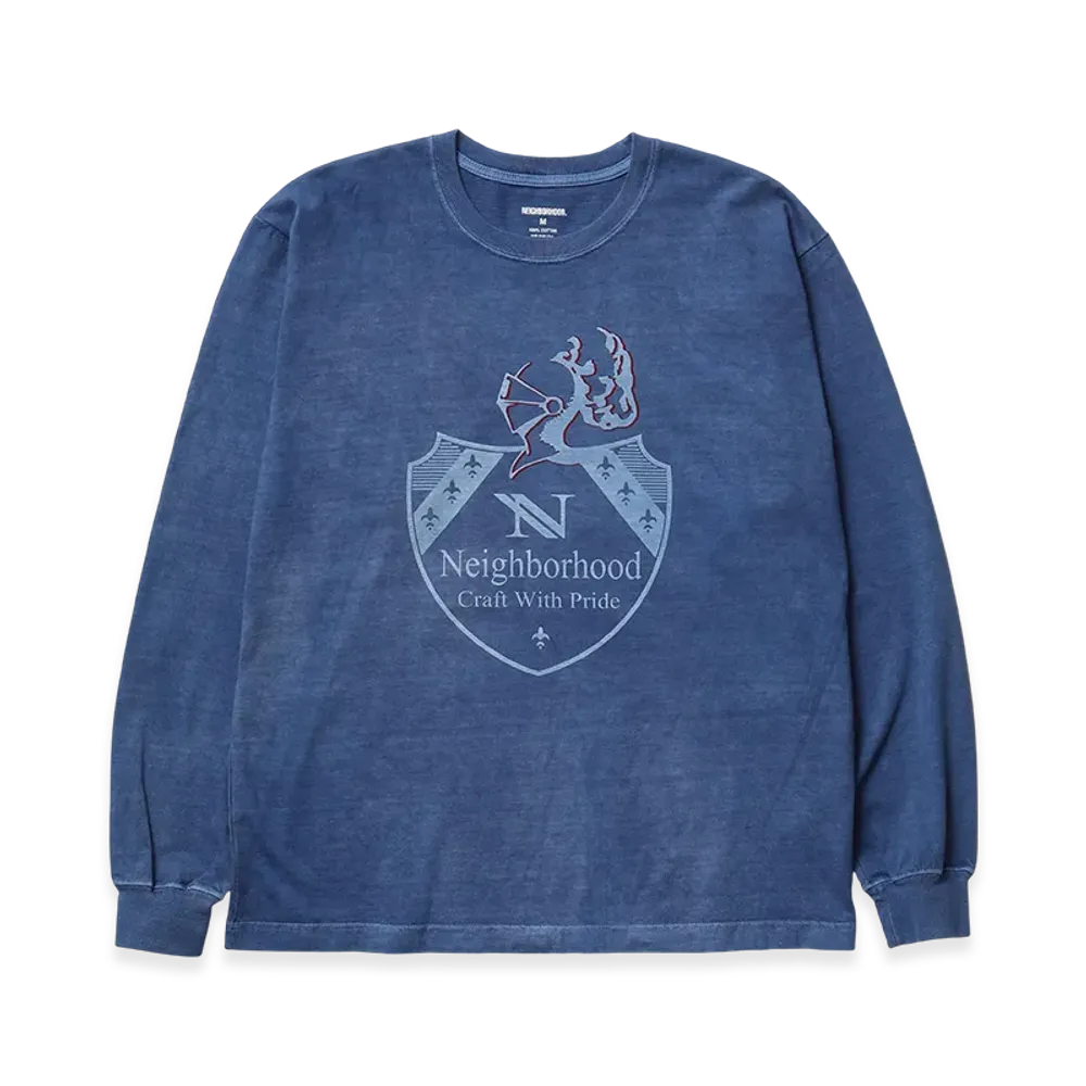 NEIGHBORHOOD NH. Tee LS-16 "Navy"