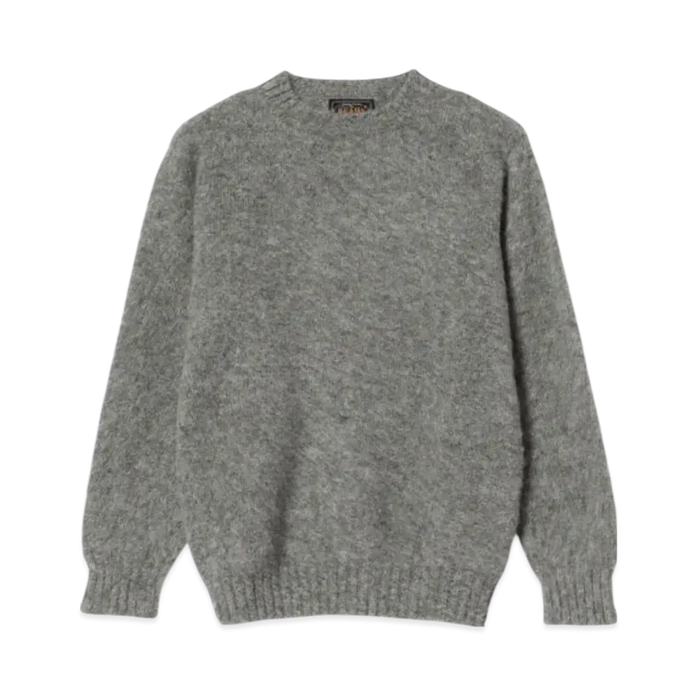 BEAMS Shetland Crew "Med Grey 030"