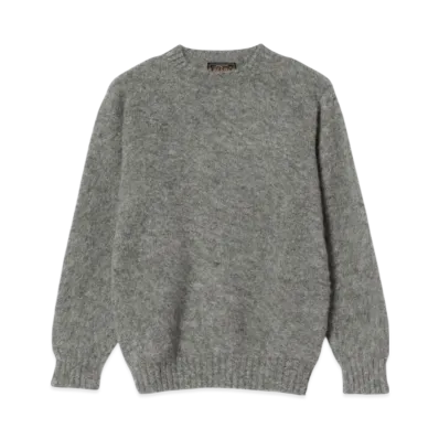 BEAMS Shetland Crew "Med Grey 030"