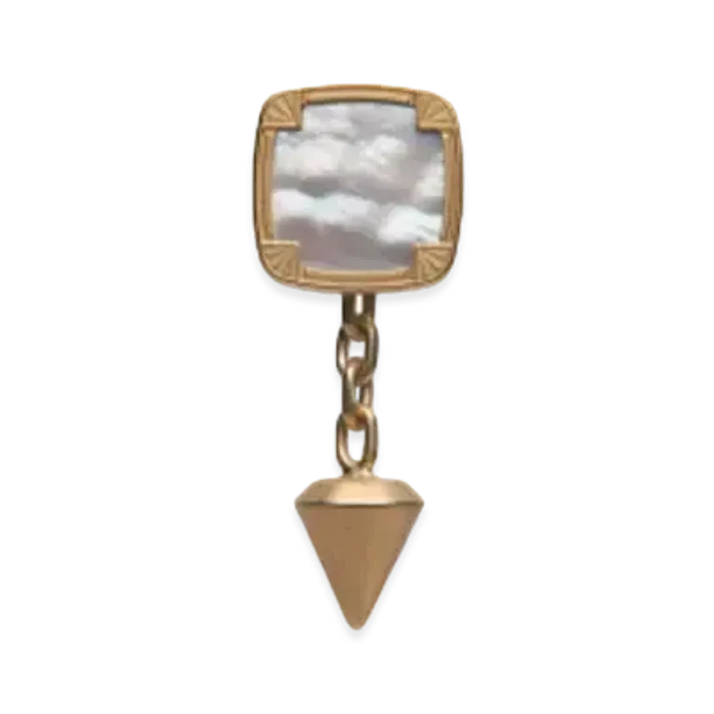 Maison Margiela Pearl Square Cufflinks "Gold"