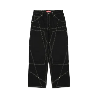 Supreme Paneled Double Knee Painter Pant "Black"