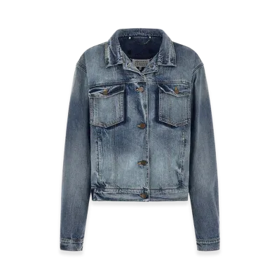 Maison Margiela Women's Folded Collar Jacket "Blue"