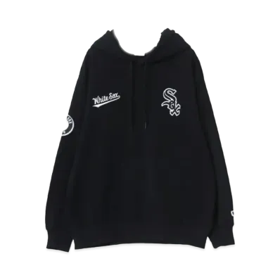 MLB Fleece Lining Logo Patch One Point Embroidery Sweatshirt Hoodie "Black"