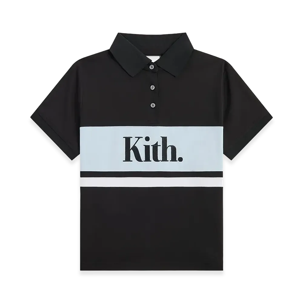 Kith Women's Breda Paneled Polo "Black"