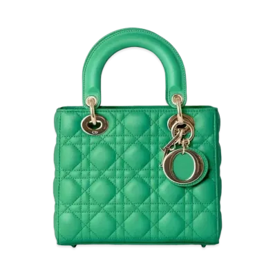 Dior Small Lady Bag My ABCDior Cannage Lambskin "Emerald Green"