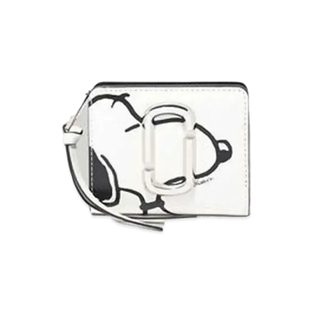 Marc Jacobs Peanuts X Marc Jacobs The Snapshot Mini Compact Wallet "Cotton Multi"