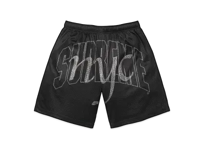 Supreme Rhinestone Mesh Short "Black"