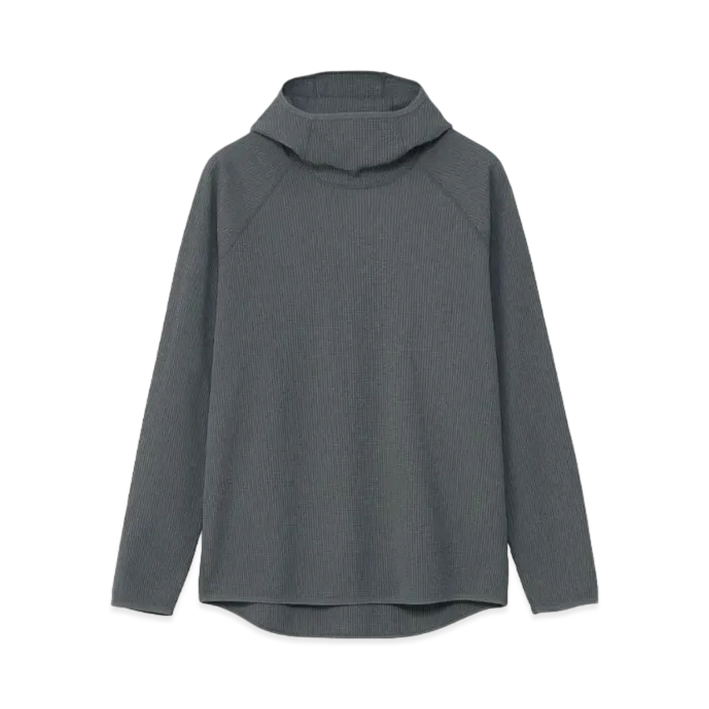Goldwin Waffle Light Long Sleeve Hoodie (Unisex) "Cloud Gray"