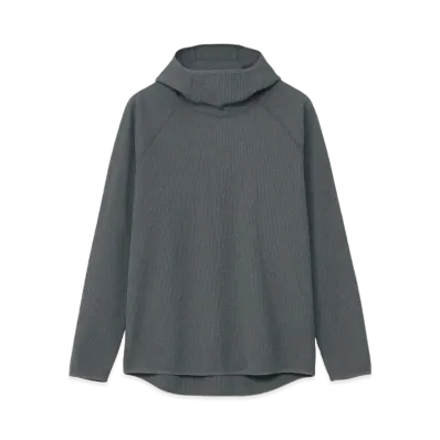Goldwin Waffle Light Long Sleeve Hoodie (Unisex) "Cloud Gray"