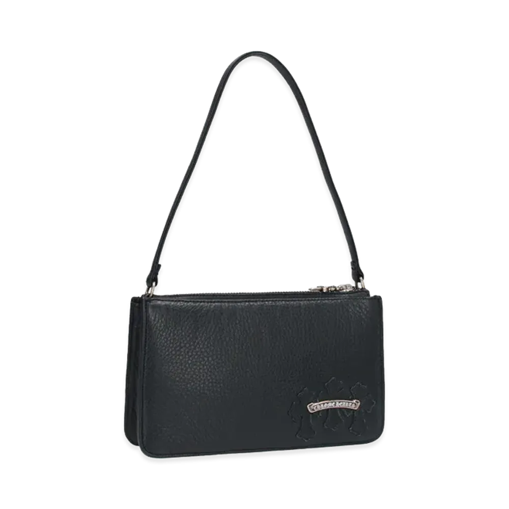 Chrome Hearts Cemetery Patch Leather Handbag "Black"