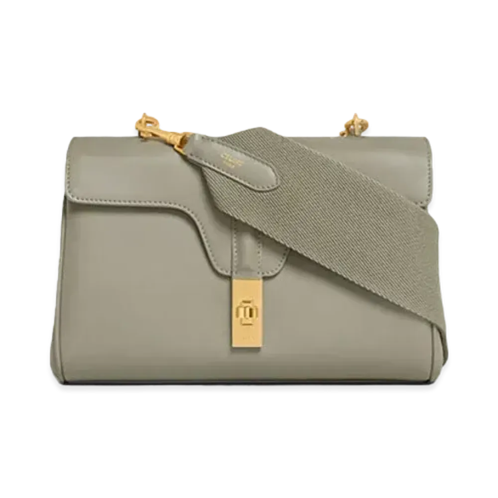 CELINE Teen Soft 16 in Smooth Calfskin "Green Clay"