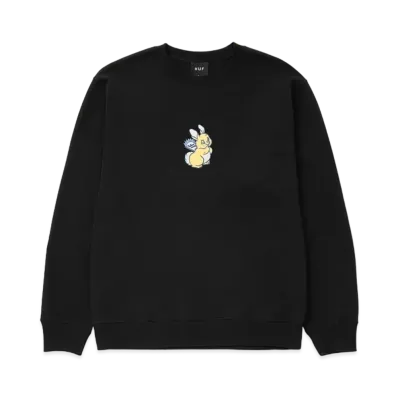 HUF Bad Hare Day Crew "Black"