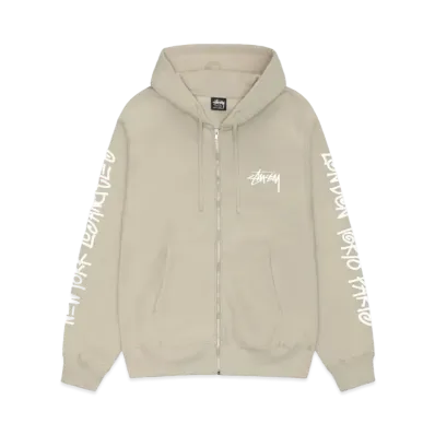 Stussy Big Cities Zip Hoodie "Khaki"