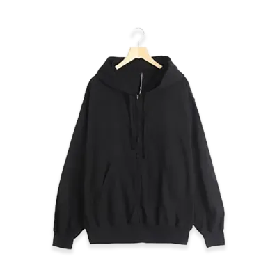 COMOLI Oxford Zip-up Parka "Black"