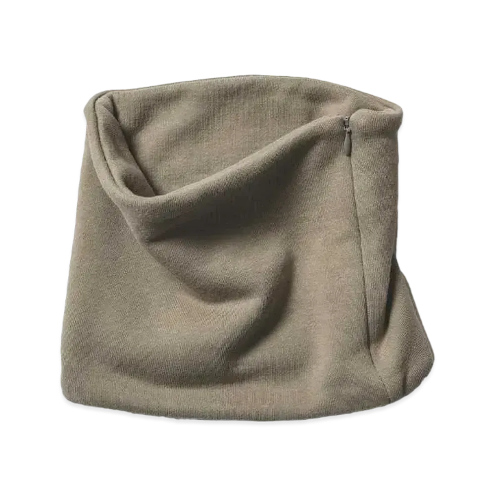 BEAMS JAPAN x LOOPWHEELER Exclusive Hanging Fleece Neck Warmer "Cement"