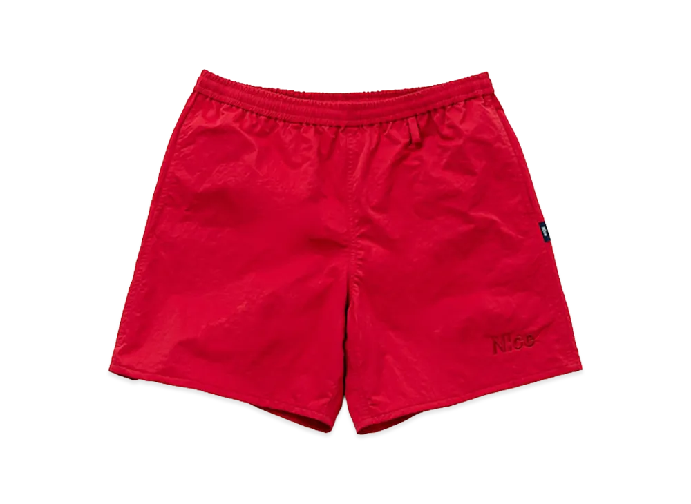 N!ce Nylon Half Pants "Red"