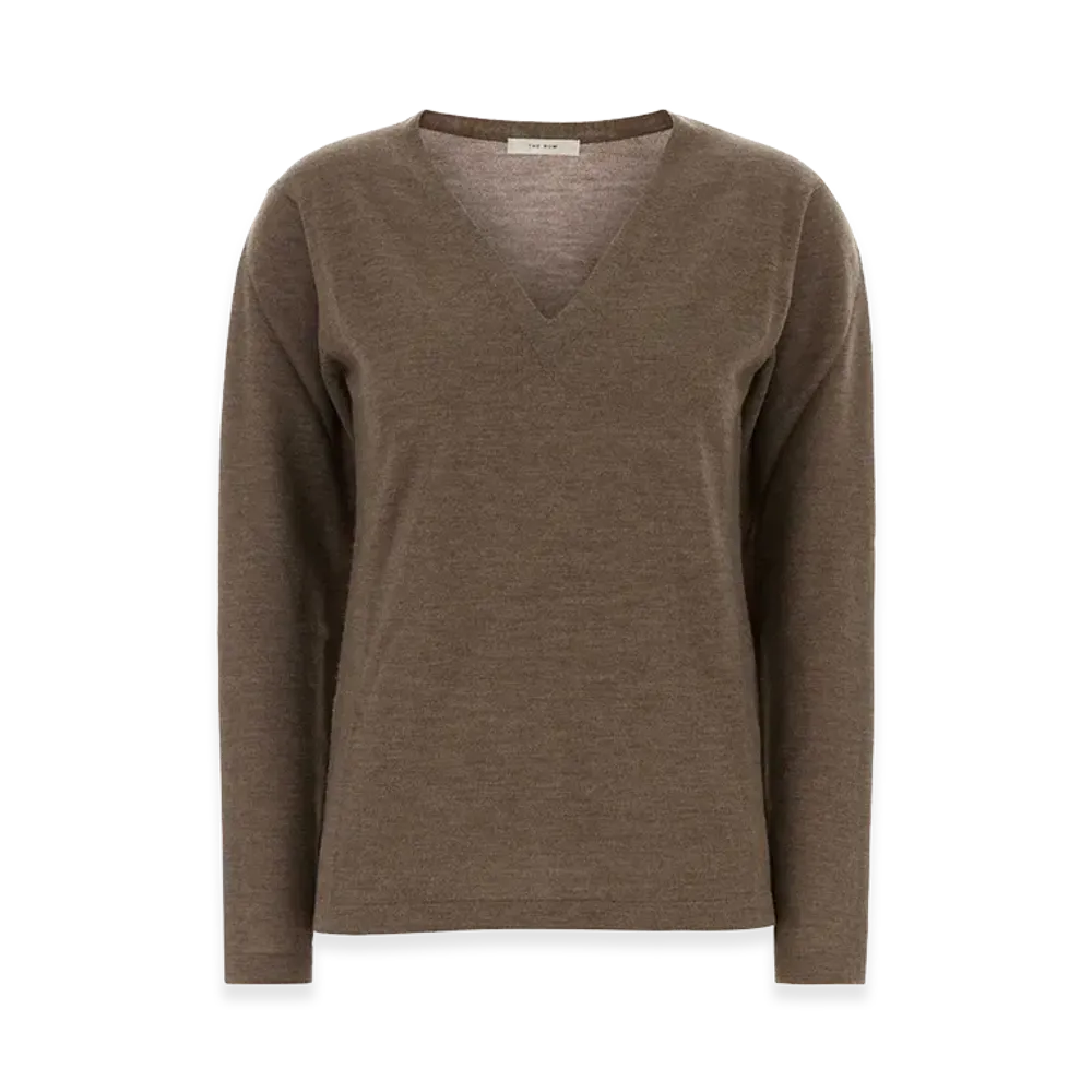 The Row Women's Cashmere Poesis Sweater "Brown"