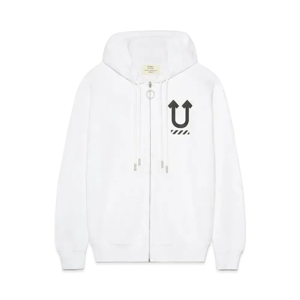 UNDERCOVER x OFF-WHITE Skeleton Rvrs Zip Hoodie "White"