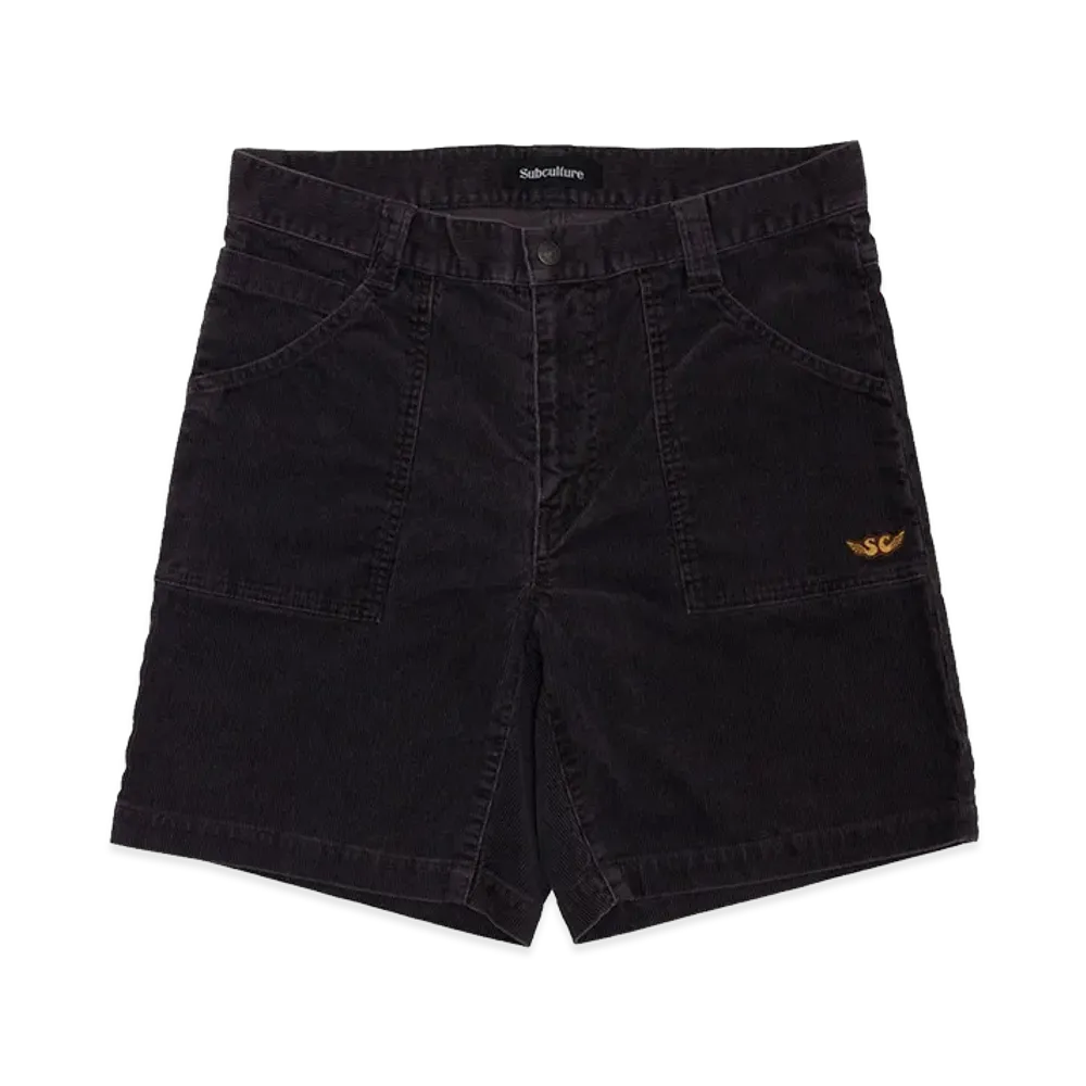 SubCulture 2026 Corduroy Shorts "Black"