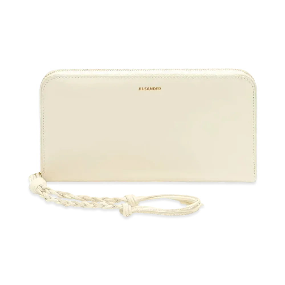 Jil Sander Zip-Around Wallet Medium "White"