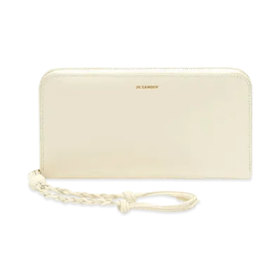 Jil Sander Zip-Around Wallet Medium "White"